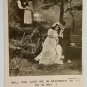 Bamforth Life Model series Will you Love me in December RPPC Not Posted