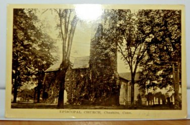 Episcopal Church Cheshire CT Early Chrome  Postcard  Posted