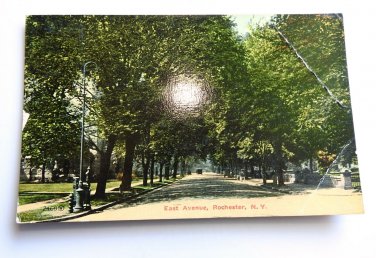 East Ave Rochester NY  Divided Back Postcard Posted 1913