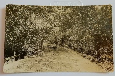 Stroller Lane Babcock WI Divided Back RPPC  Posted 1918