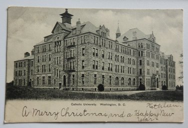 Catholic University Washington DC Undivided Back Postcard  1906