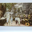 Flower Street Hong Kong  Divided Back Postcard  Not Posted