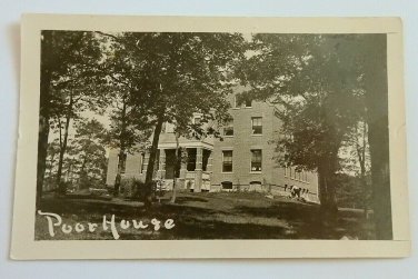 The Poor House Divided Back Real Photo  RPPC  Not Posted