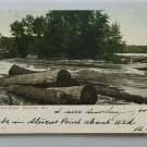Wolf River Scene Shawano WI UNDB Postcard Posted 1907