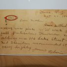 Cornell Univerity Early stationary logo Undivided Back  Postcard  Posted 1909