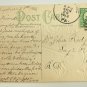 As TIme Rolls on Wheelbarrow with Clock TIre New Year DB Postcard posted 1912
