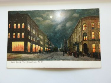 East Third St Jamestown NY Undivided Back Postcard Not posted