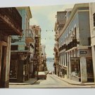 street scene old san juan PR Vintage 1960s Chrome Postcard  Not Posted