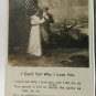Bamforth Life Model series I can't tell you why I Love You RPPC Not Posted