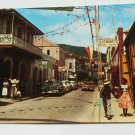 street scene Charlotte Amalie Virgin Islands Vintage Chrome Postcard  Posted
