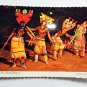 Lot of 4 Native Americans Dancing 4x6 Chrome Postcards Not Posted