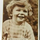 3391/3 Birthday of Happiness Cute Girl Divided Back RPPC  Not Posted