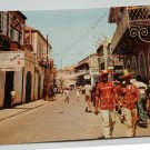street scene st thomas us Virgin Islands Vintage Chrome Postcard  Posted