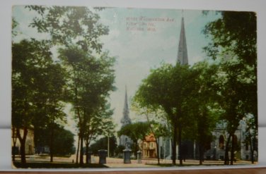 West Washington Ave from Capitol Madison WI Divided Back Postcard  Posted 1907