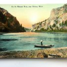 Fishing On the Missouri River Near Helena MT Divided Back Postcard Posted 19??