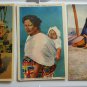 Lot of 4 Native American Mothers with Children Linen Postcards One Posted