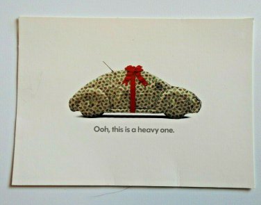 VW This is a Heavy One M@X Rack Card 4x6 Postcard  Not Posted