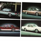 Lot of 6 Different Lincoln Luxury Cars 1976-80s Chrome Postcards Not Posted EX