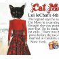 Cat Moss A Cat-alog Model Anthropomorphic Black Cat 4x6 Chrome NEW