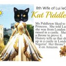 Kat Piddleton Princess from London  Anthropomorphic Black Cat 4x6 Chrome NEW