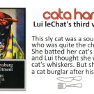 Cata Hari  Cat Burglar WANTED Poster  Anthropomorphic Black Cat 4x6 Chrome NEW