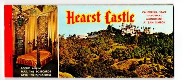 Hearst Castle 10 Chrome Postcards with Minis Booklet 8x3 Not Posted EX