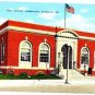 Post Office Cheboygan, Michigan Linen Postcard Not Posted EX-NM