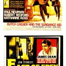 Lot of 7 Movie Onesheets James Dean Marilyn Monroe 4x6 Postcars  Not Posted NM