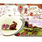 Easter w/Eggs in a Cart Divided Back Postcard Posted 1912 EX