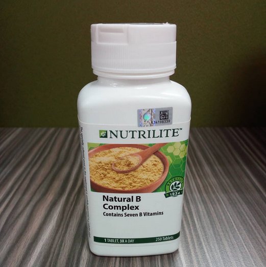 NEW NUTRILITE AMWAY Natural B Complex Contains 7 B Vitamins 250 tabs
