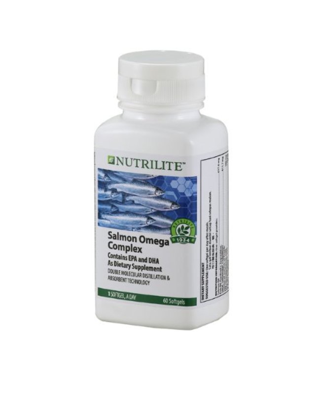 2 x AMWAY NUTRILITE Salmon Omega Complex (60 Sg) Natural Fish Oil AUTHENTIC