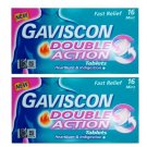 GAVISCON DOUBLE ACTION TABLETS 16's MINT  HEARTBURN & INDIGESTION