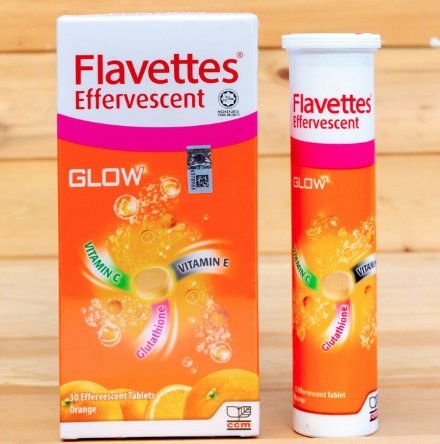 2 x FLAVETTES EFFERVESCENT GLOW 30'S