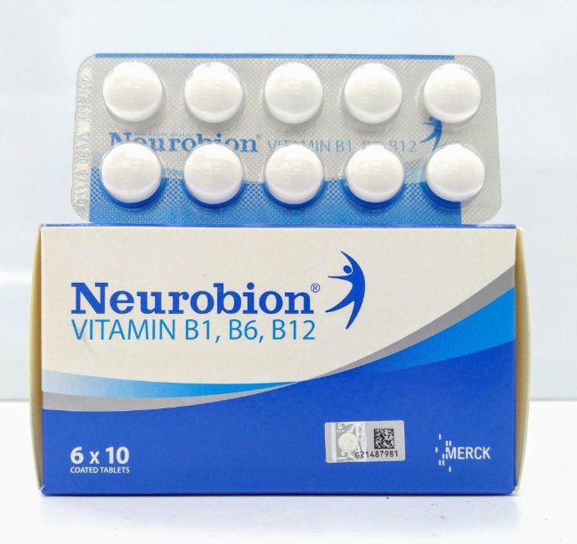 4 x Neurobion Vitamin B1, B6, B12 60's For Good Health Supplement DHL