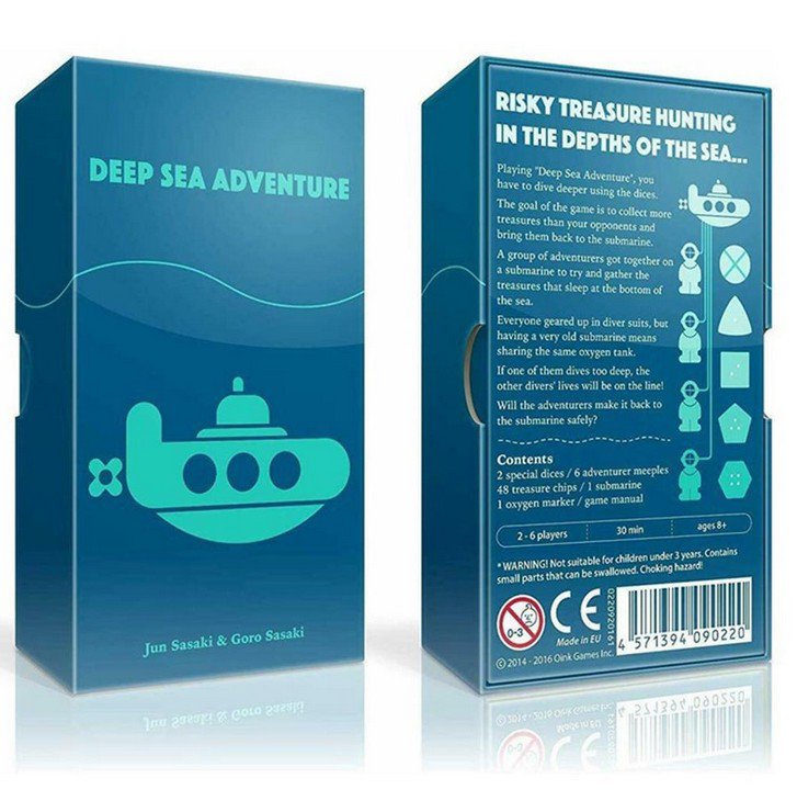 Oink Games Deep Sea Adventure: A Treasure-Hunting Travel Board Game