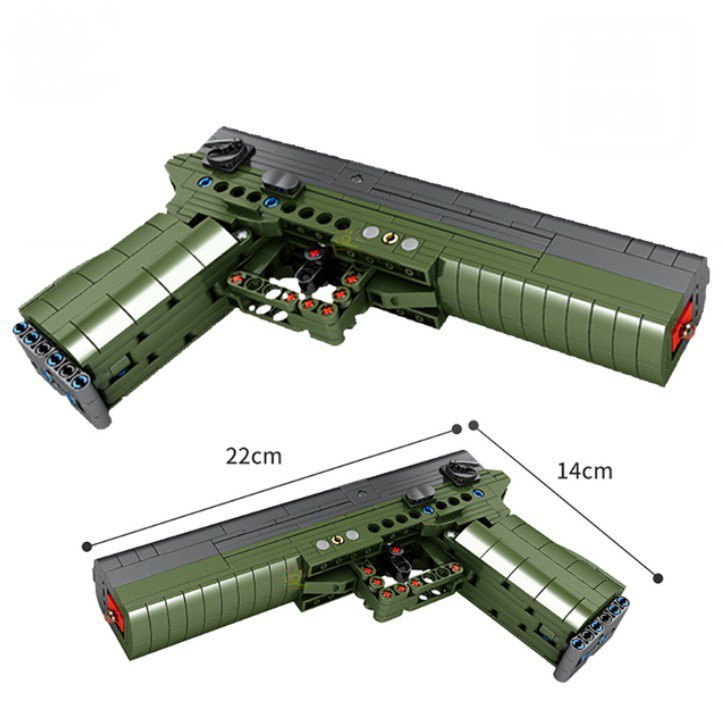 Magnum Revolver - Diy Weapon Ausini Military Building Blocks Educational Toy