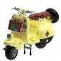 Vespa Vintage 1964 Motorcycle Building Blocks Yellow Compatible with Lego