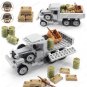 Logistics Military GAZ Truck Building Block Moc WW2 Figures Soviet Compatible with Lego