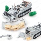 Steel Germany SD.KFZ.7 Half Track Armored Vehicle Building Block For Lego Military