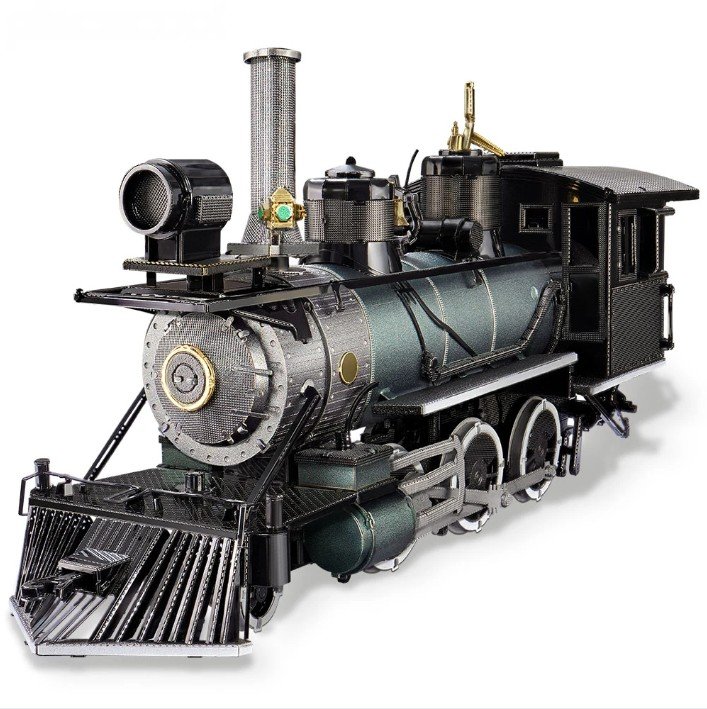 Puzzle 3d Metal Mogul Locomotive 282Pcs Assembly Model Building Kit DIY Toys