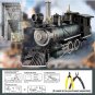 Puzzle 3d Metal Mogul Locomotive 282Pcs Assembly Model Building Kit DIY Toys