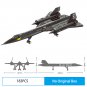 Military US SR-71 Blackbird War Spy Plane Aircraft Building Blocks Compatible with Lego