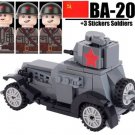 Building Blocks MOC Military WW2 Chinese Tank B21-36 Gun Bricks Compatible with Lego
