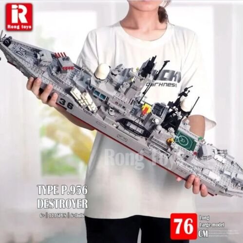&acirc;�&reg;&acirc;�&reg; Building Blocks MOC Military WW2 Navy Warships Battleship Warship Compatible with Lego