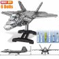 Building Blocks Set MOC Military F22 Jet Fighter Plane Brick Compatible with Lego