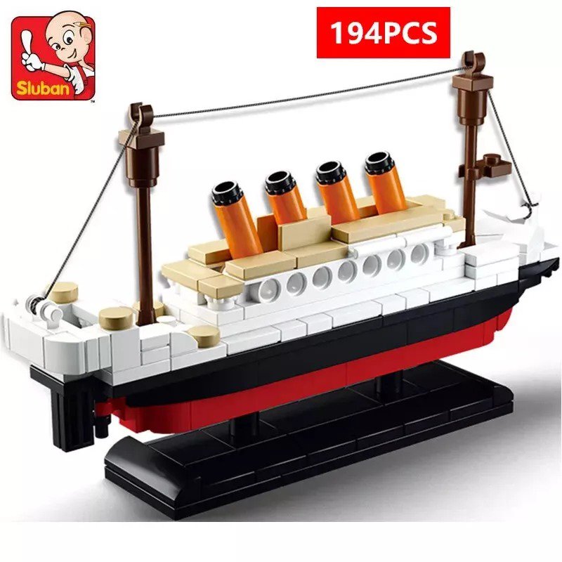 &acirc;�&reg;&acirc;�&reg; Free Gift for $1 - Titanic Cruise Ship Model Boat SLUBAN Building Blocks Sets DIY Creative