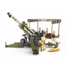 ✮ Military WW2 M777 Ultralightweight Field Howitzer Army War Weapon Building Blocks