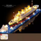 Titanic Cruise Ship Bricks Boat Building Blocks ( 1860+Pcs ) with LED Light
