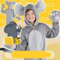 Child Deluxe Mouse Cosplay Cute Grey Costume Kids Animal Partie Halloween
