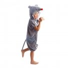Child Deluxe Mouse Cosplay Cute Grey Costume Kids Animal  Funny Suit Halloween Carnival